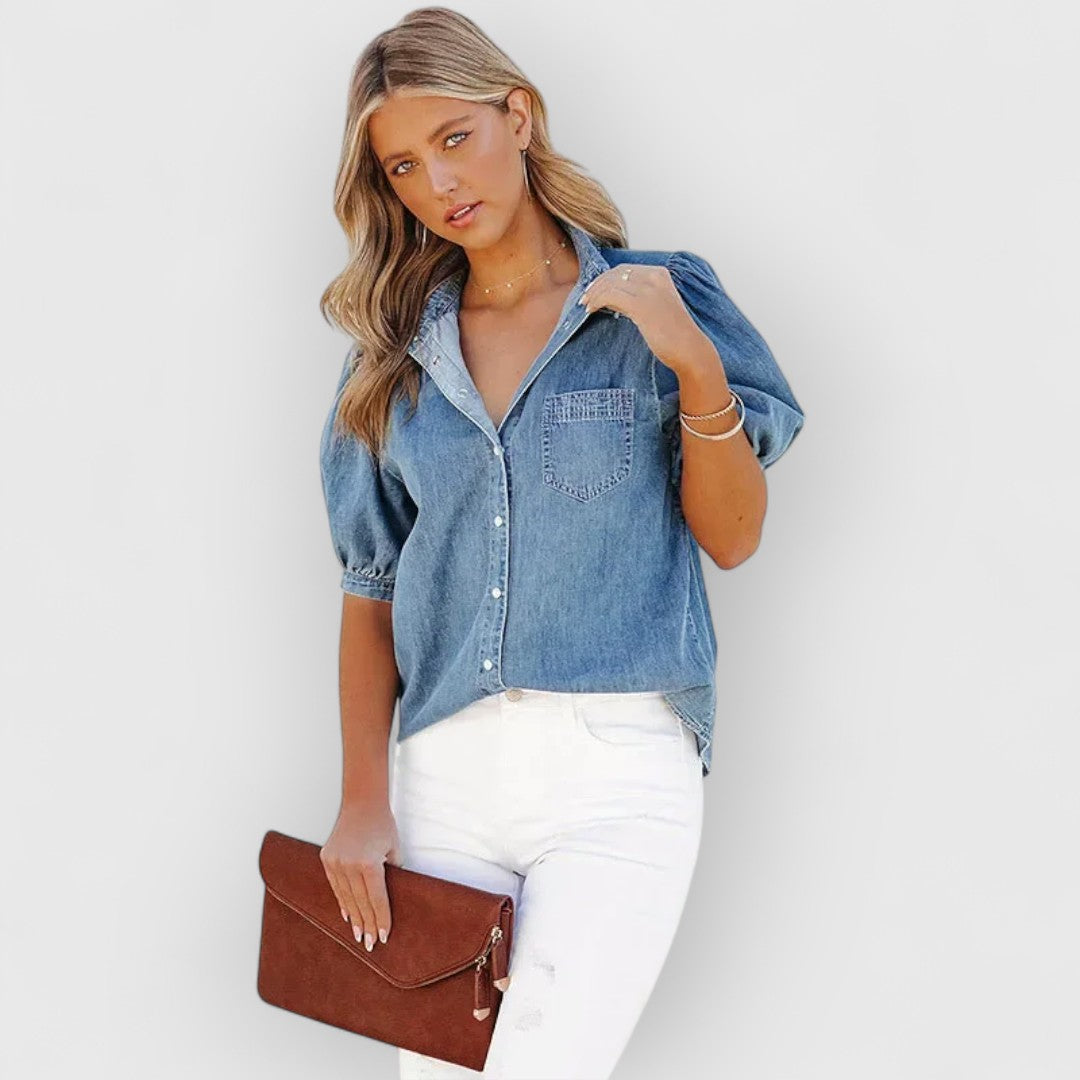 Layla | Denim Hemd Klassischer Komfort