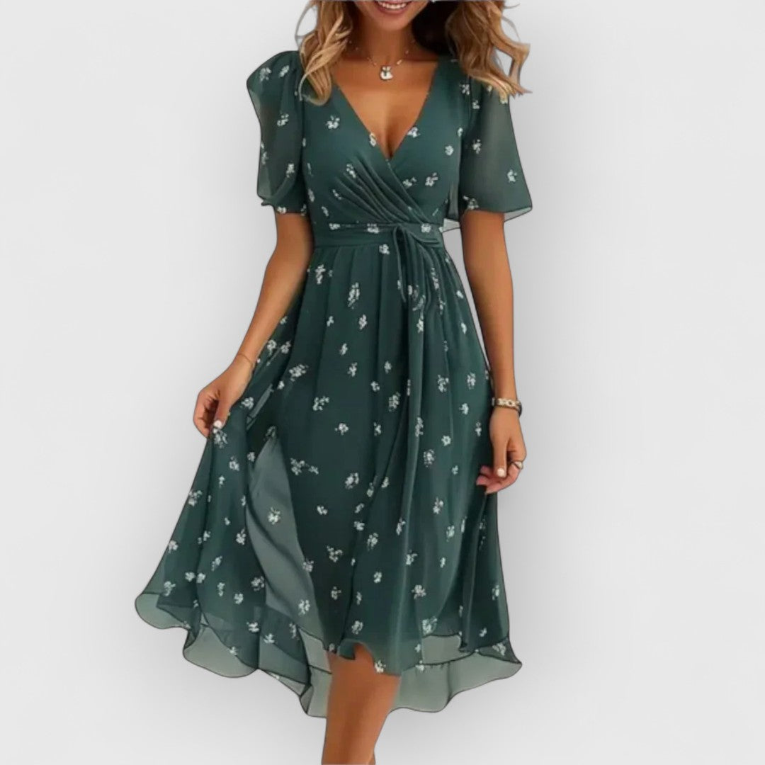 Mackenzie | V-Ausschnitt Damenkleid