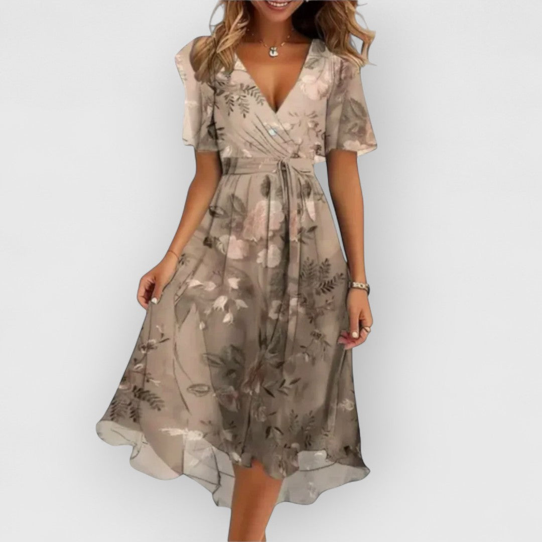 Mackenzie | V-Ausschnitt Damenkleid